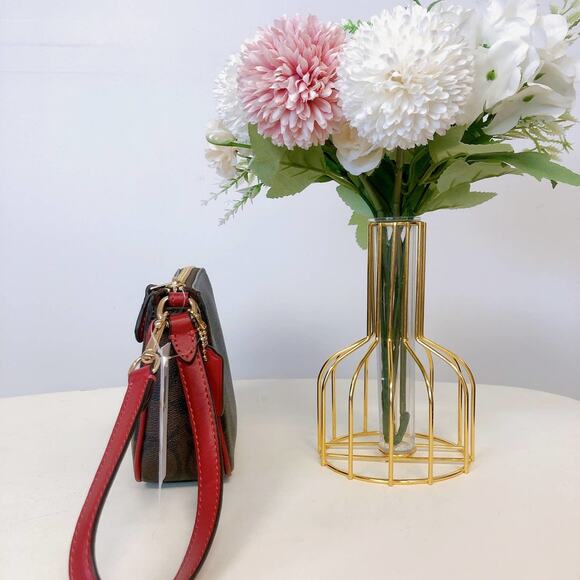 Coach C3308 Nolita 19 In Signature Canvas In Brown 1941 Red - Picture 3 of 6